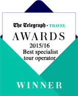 Wellbeing Escapes is the best specialist tour operator of the Telegraph Awards 2015/2016